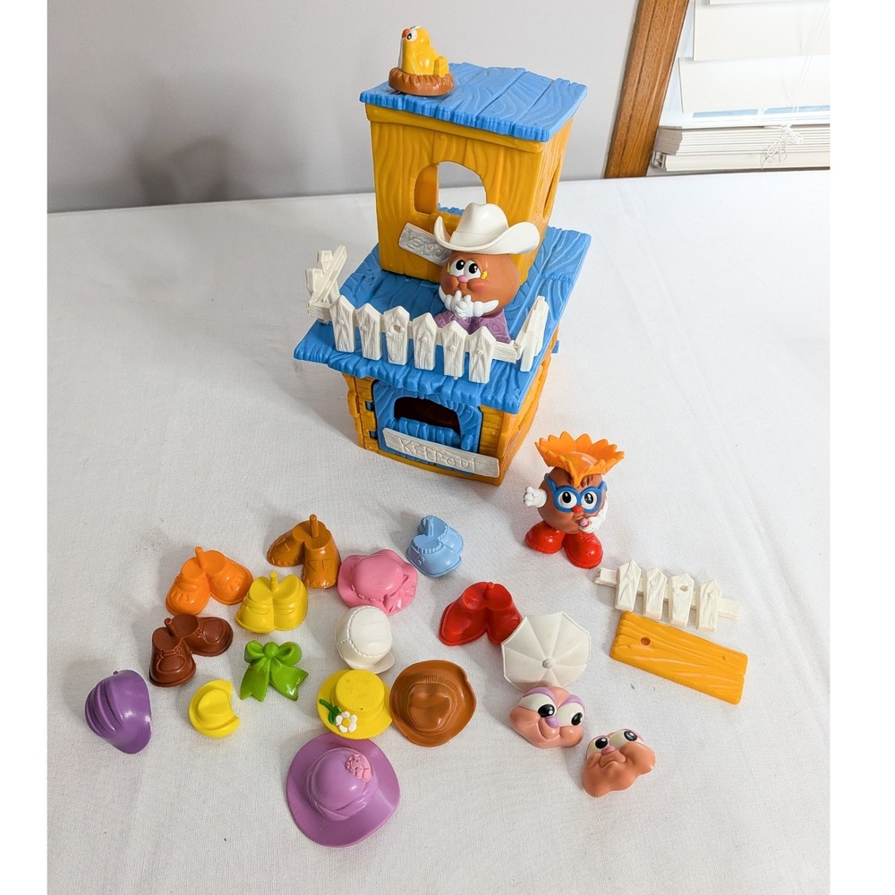 Vintage Playskool Mr Potato Head Kids Spuds Treehouse Playset Kids Toy 1987